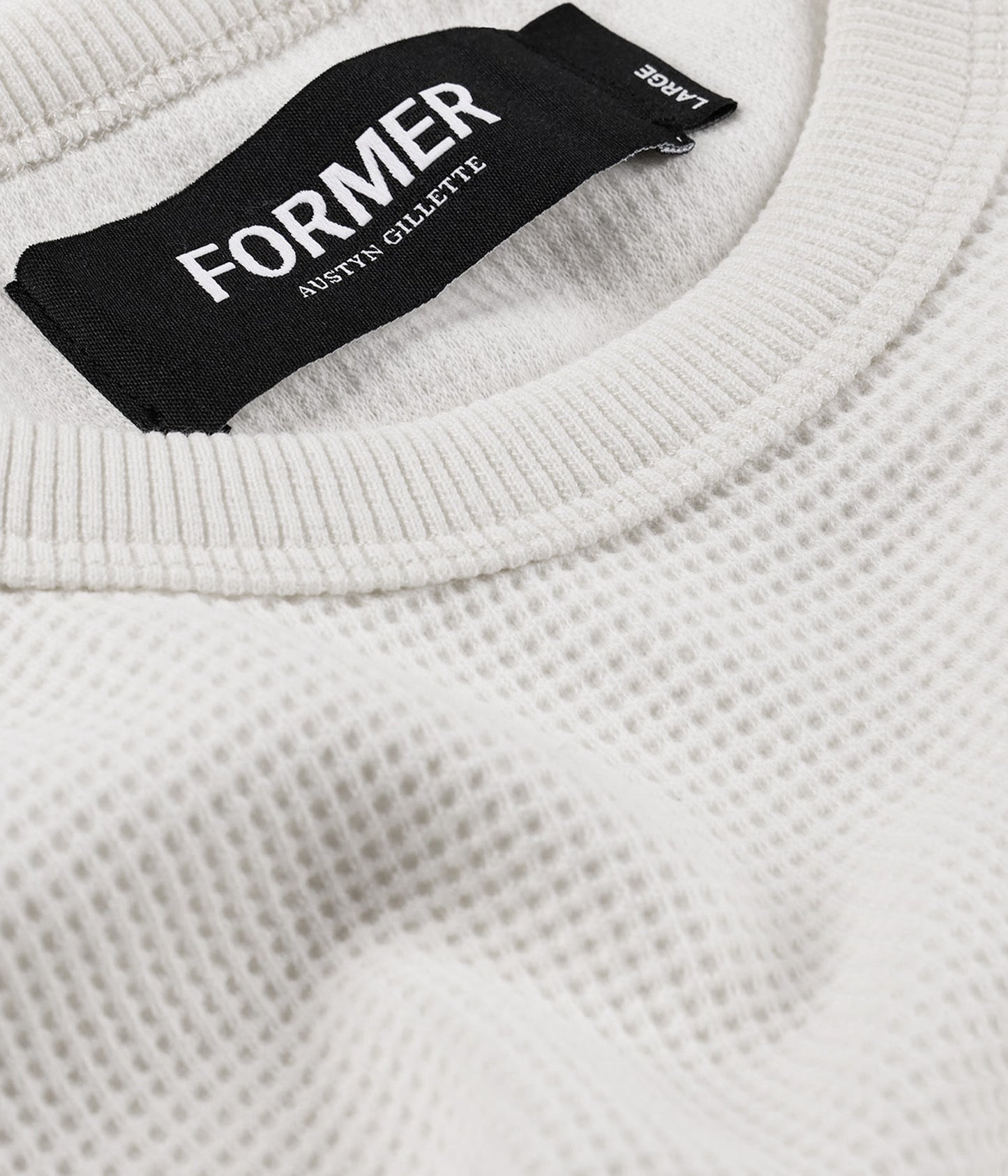 AG RAGLAN WAFFLE // BONE