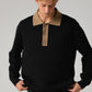 EXPANSION KNIT POLO // BLACK BRONZE