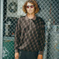 SYNOPTIC LS POLO KNIT // BLACK