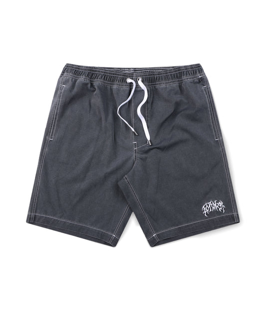 SWANS 18" SWIM SHORT // BLACK