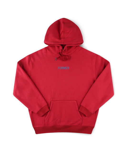 LEGACY EMBROID HOOD // CHERRY