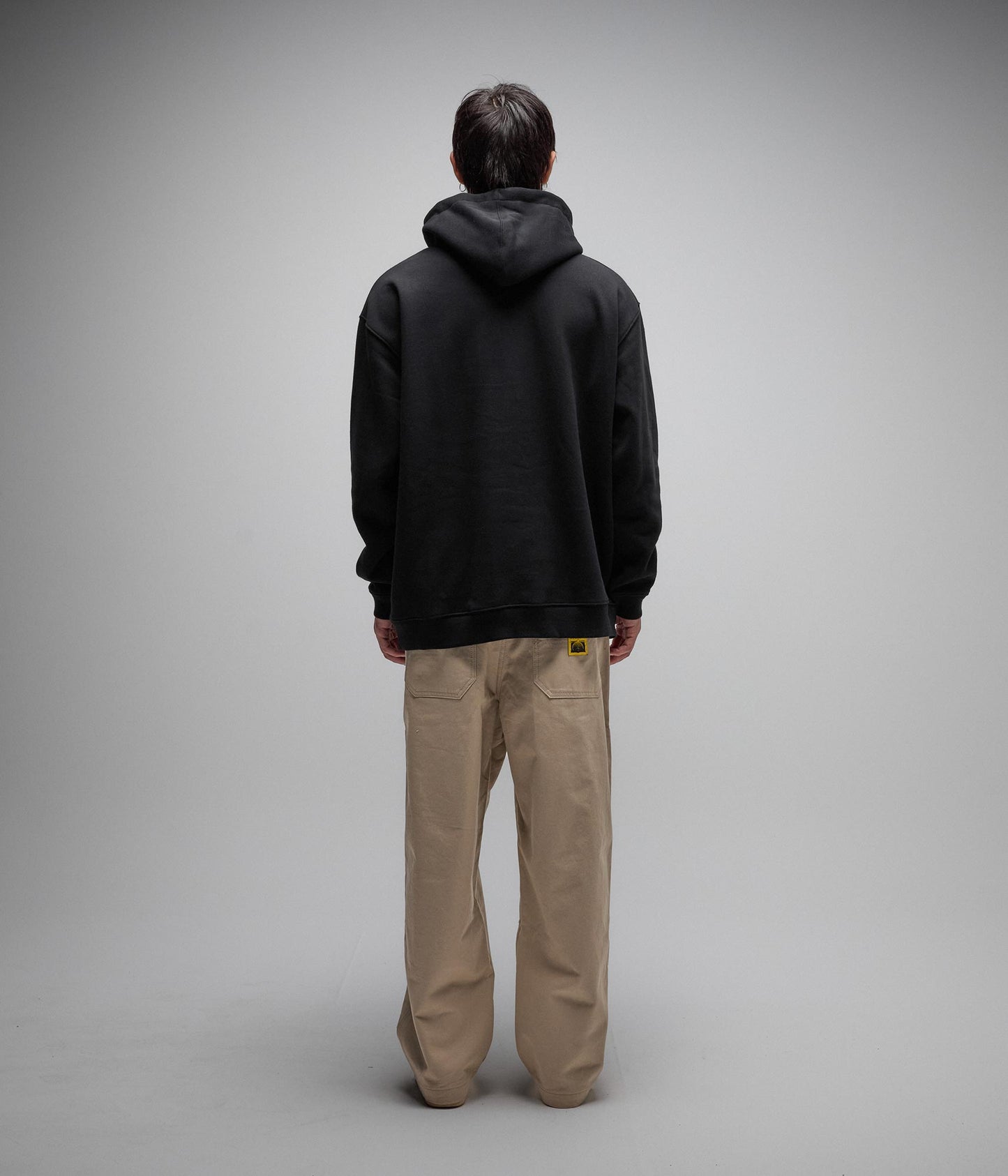 ENIGMA PATCH HOOD // BLACK