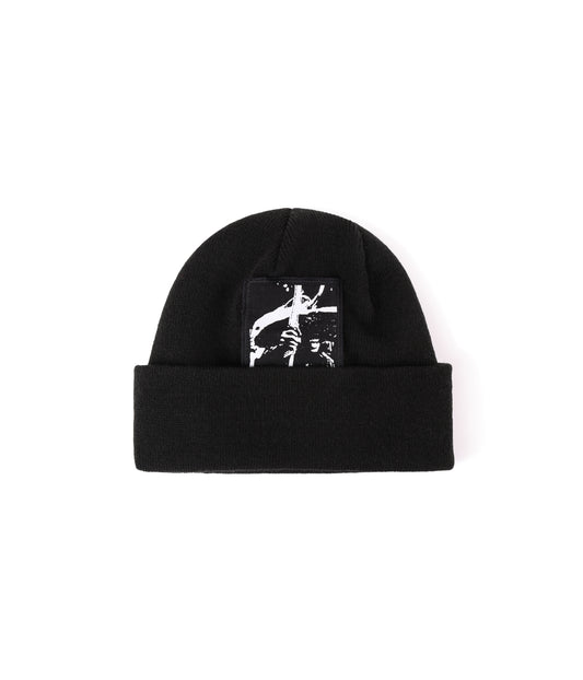 SACRIFICE PATCH BEANIE // BLACK