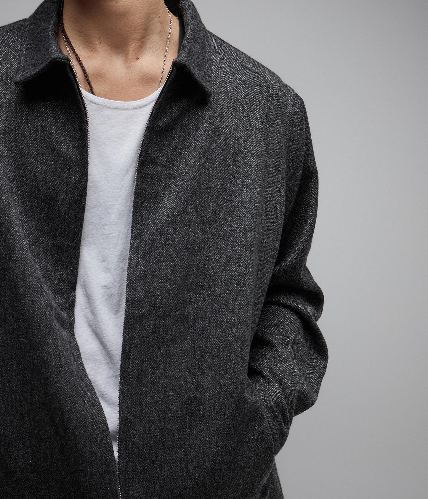 AG CAGE WOOL JACKET // GREY