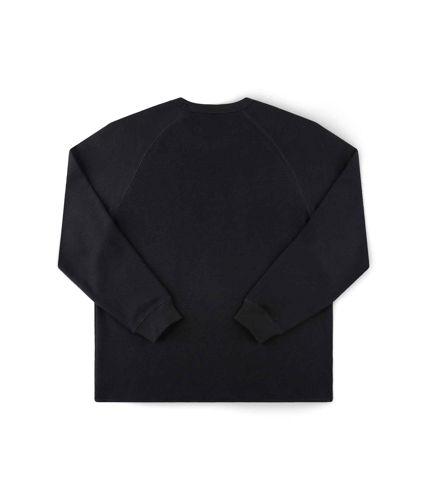 AG RAGLAN WAFFLE // BLACK