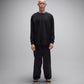 AG RAGLAN WAFFLE // BLACK