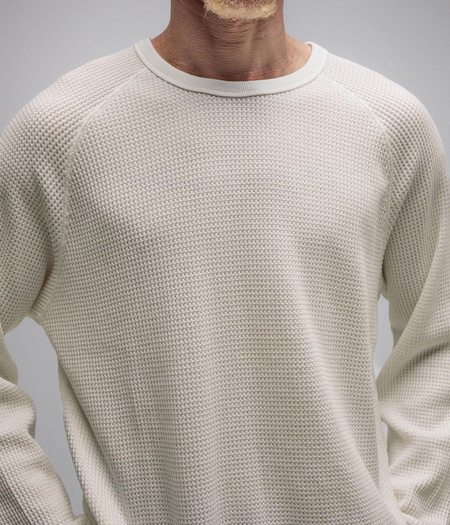 AG RAGLAN WAFFLE // BONE