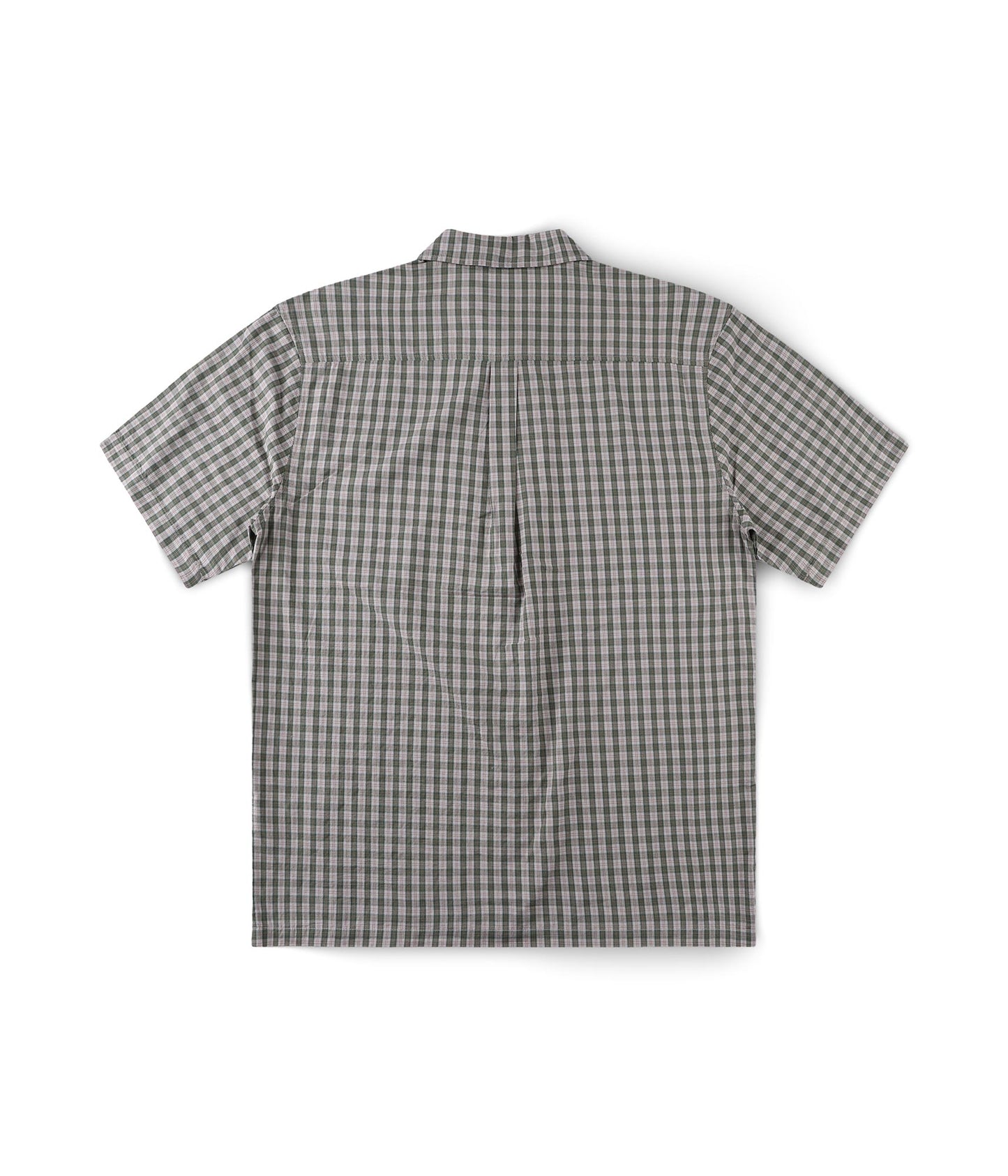 VIVIAN CHECK SS SHIRT // PINE