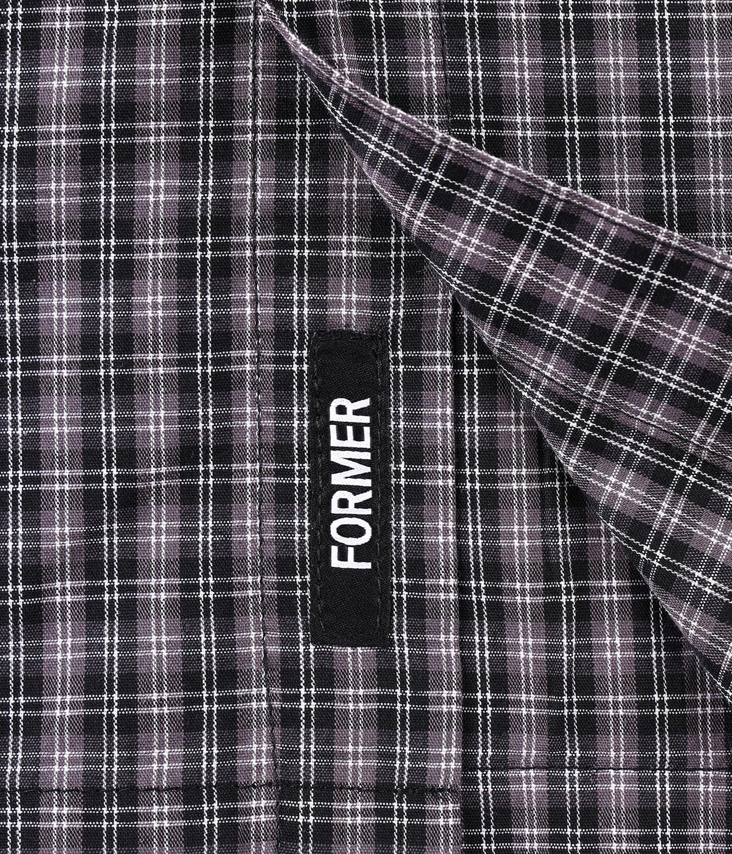 VIVIAN CHECK SHIRT // WORN BLACK