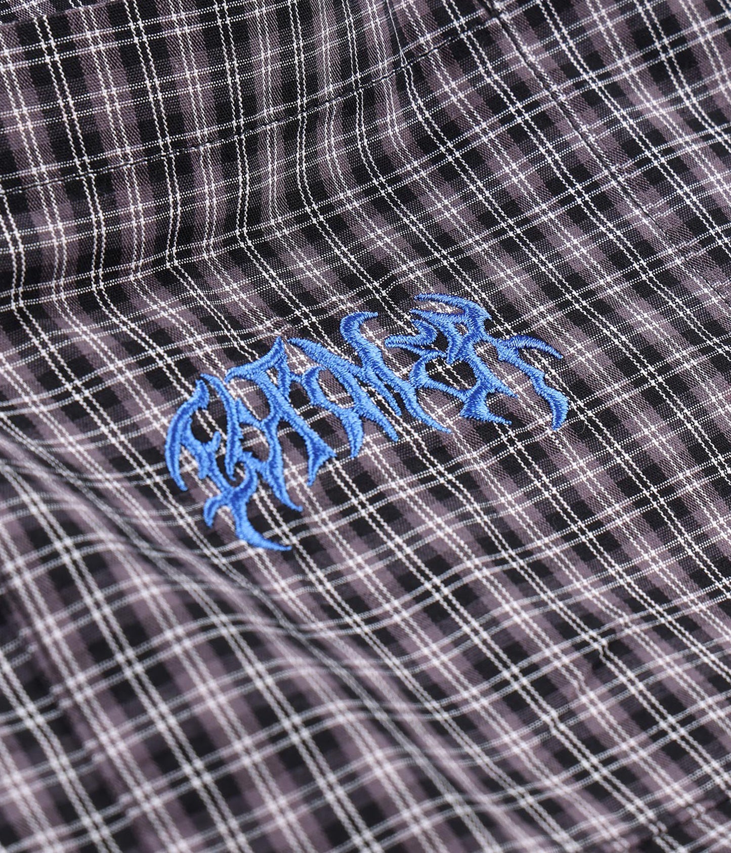 VIVIAN CHECK SHIRT // WORN BLACK