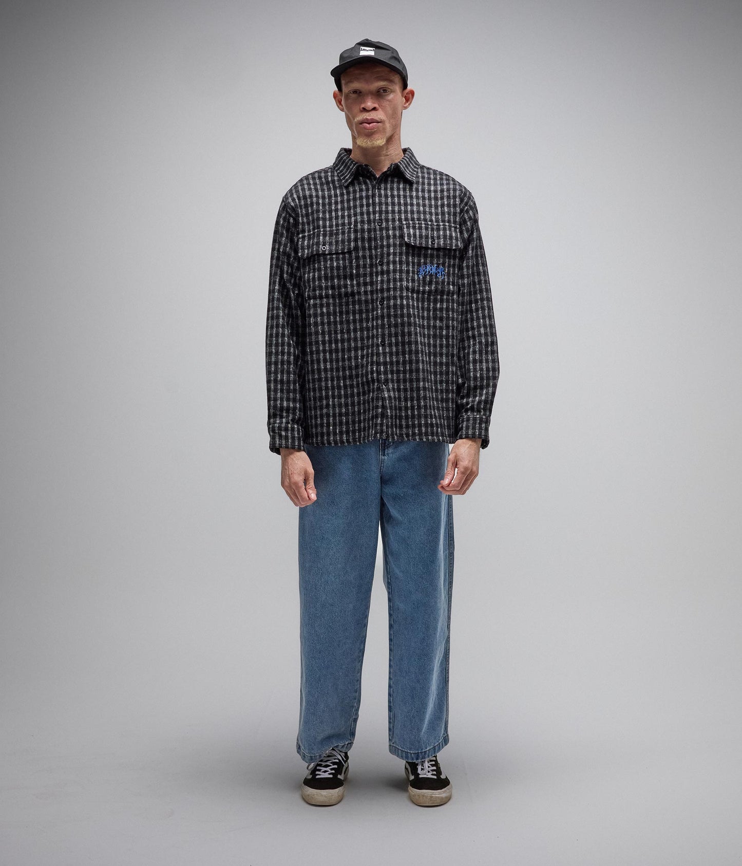 VIVIAN FLANNEL LS SHIRT // WORN BLACK