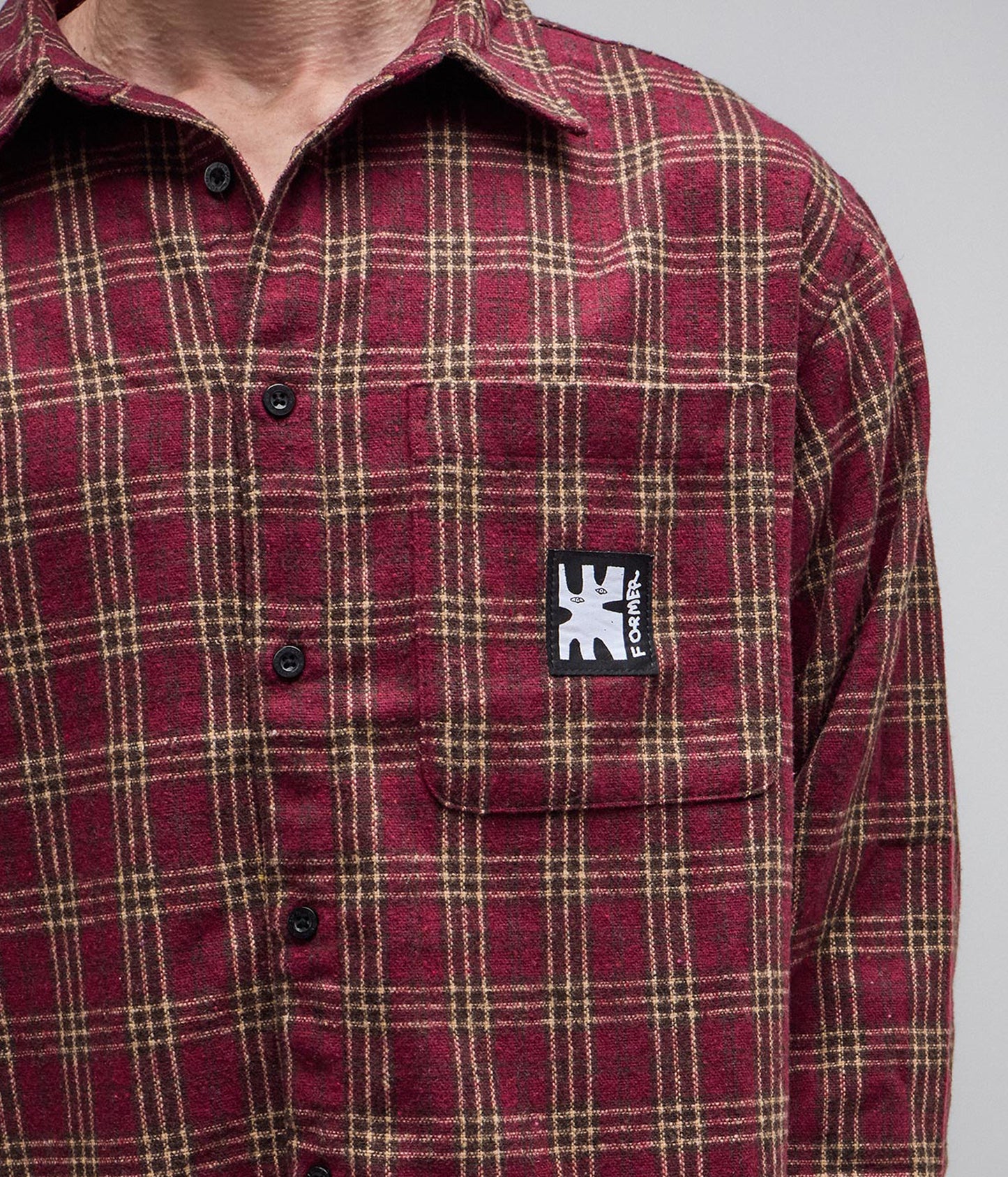 REYNOLDS FLANNEL LS SHIRT // RED