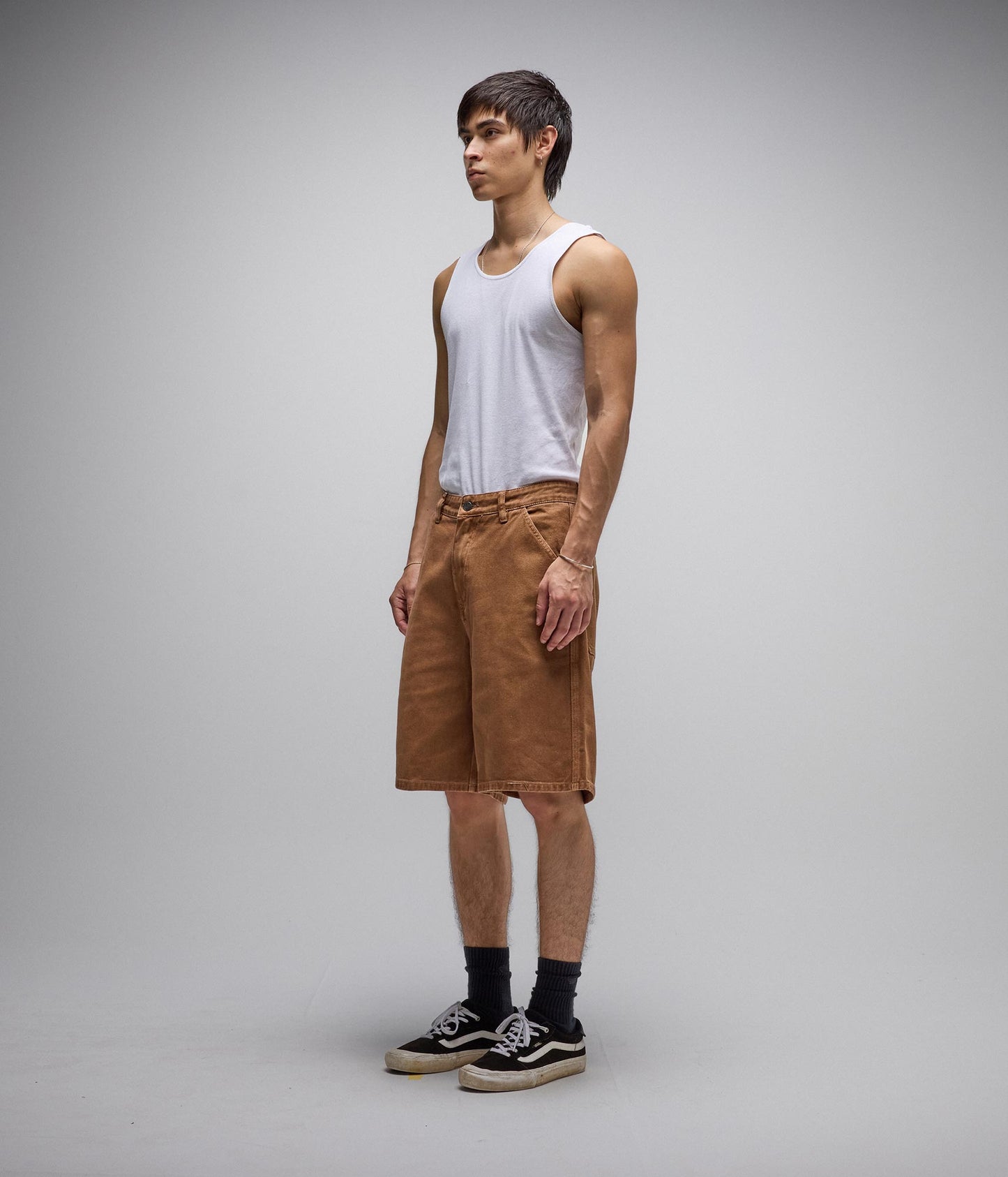 REYNOLDS DENIM WALKSHORT // WASHED BROWN