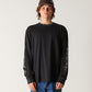 WIRE LS T-SHIRT // WASHED BLACK