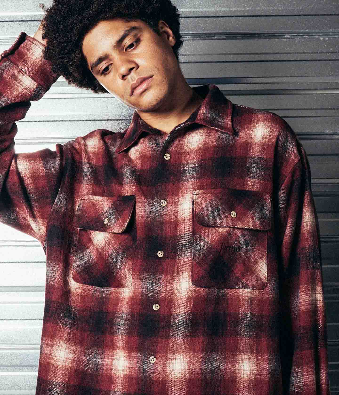 MANNERS FLANNEL LS SHIRT // RED – Former Merchandise Australia
