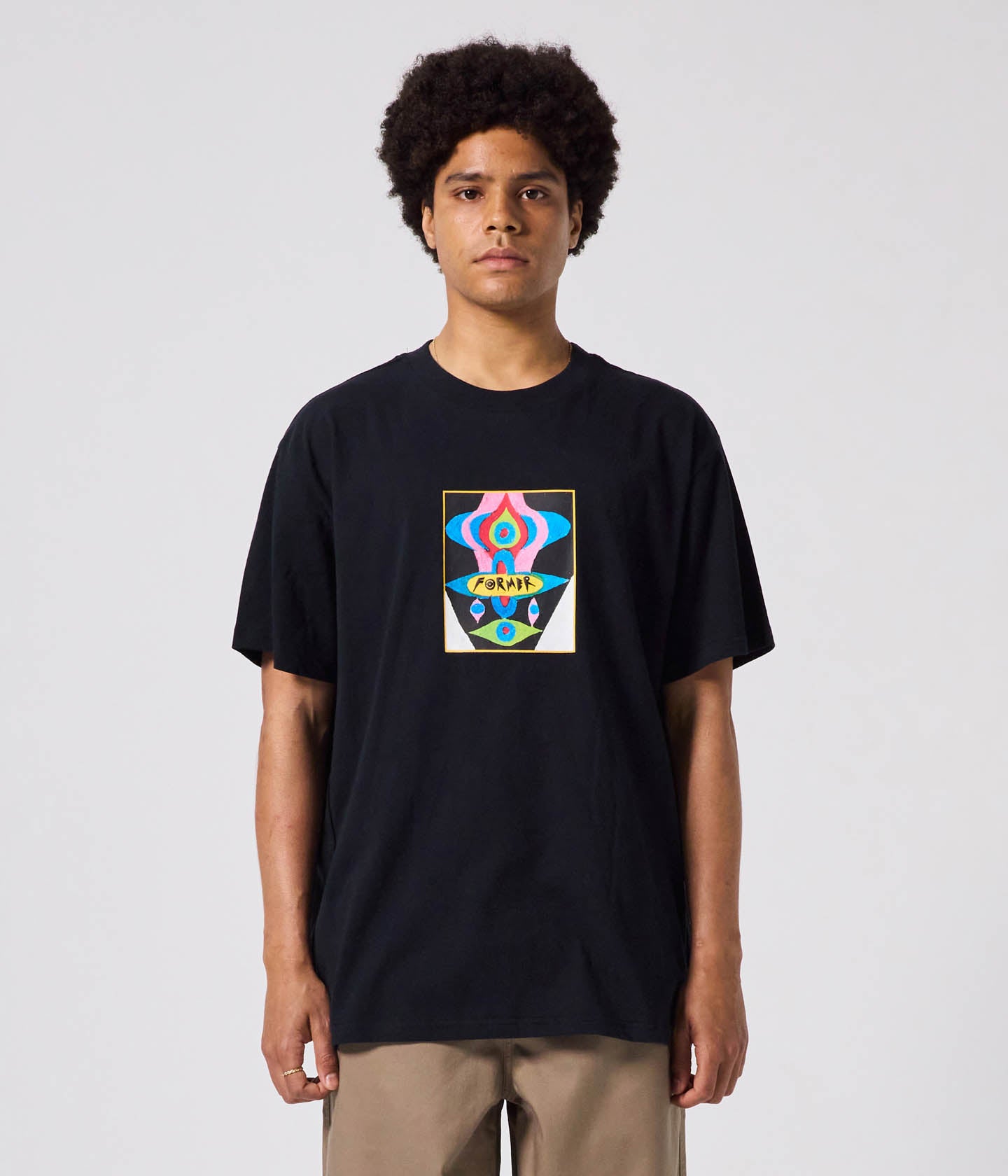 DROID PASTEL T-SHIRT // BLACK