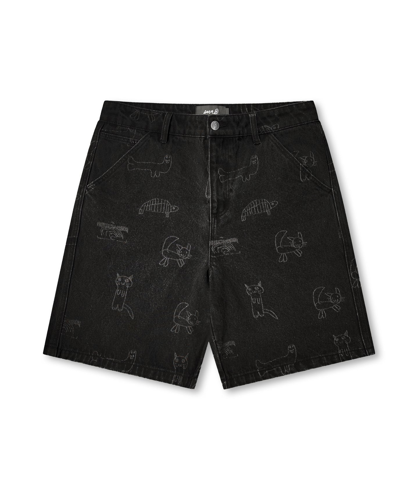 REYNOLDS YARDAGE DENIM 21' WALKSHORT // WASHED  BLACK