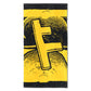 SLANT F TOWEL // BLACK