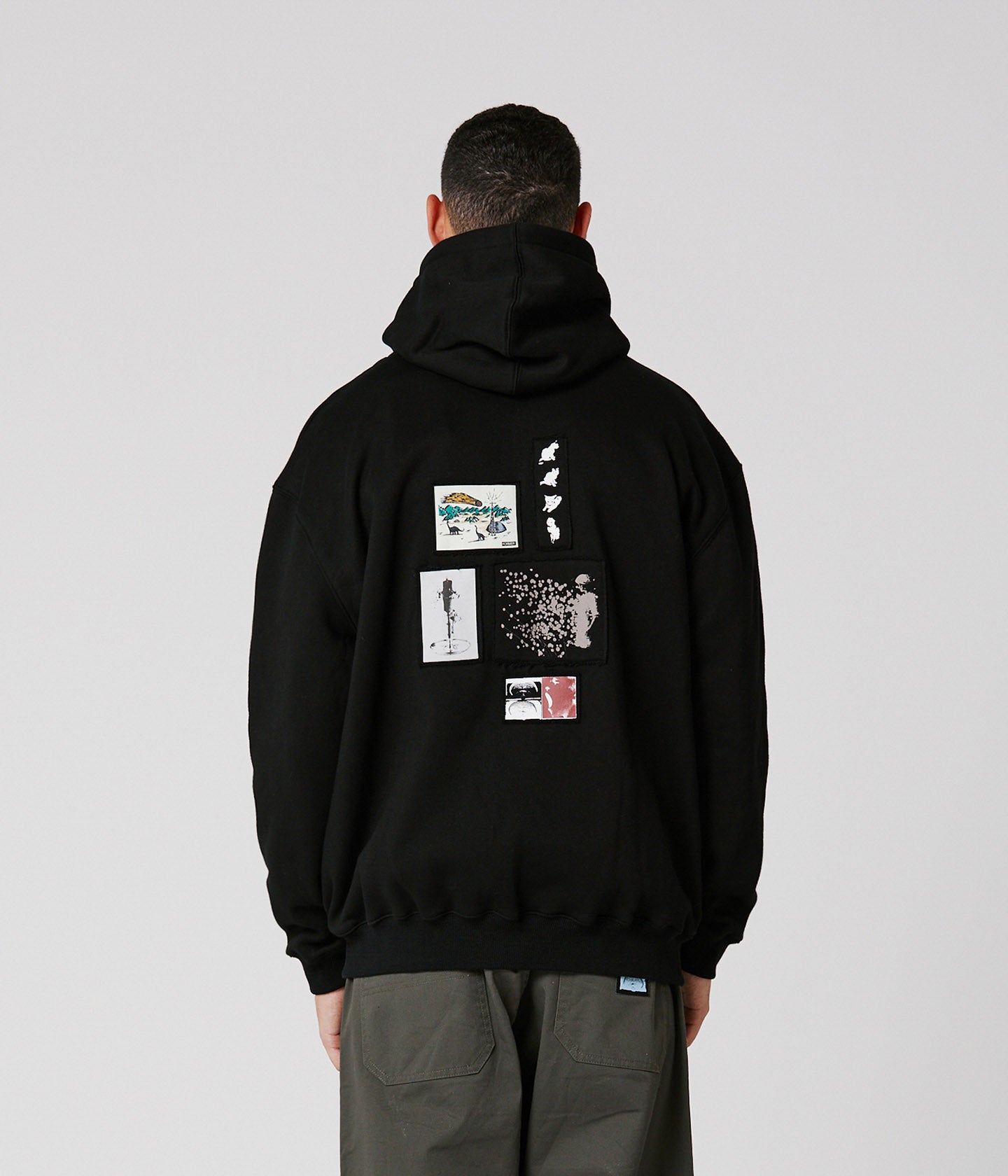 CLIPPINGS FZ HOOD // BLACK