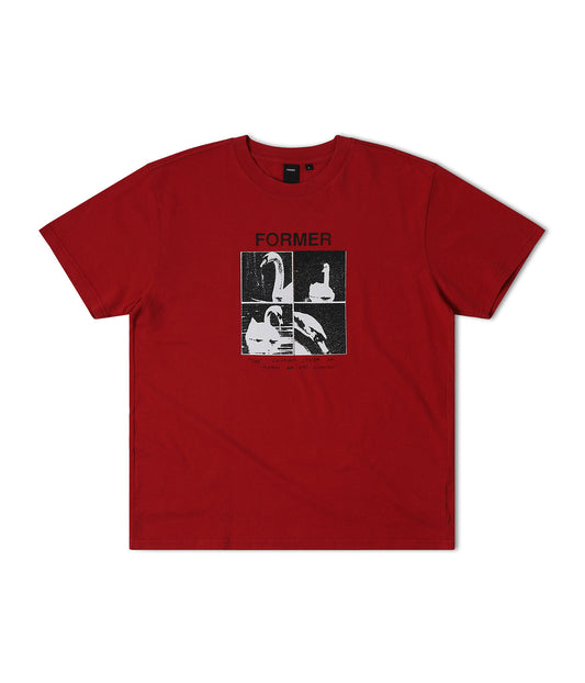 CYGNET T-SHIRT // WASHED RED