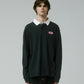 REYNOLDS FLATLINE RUGBY POLO // BLACK