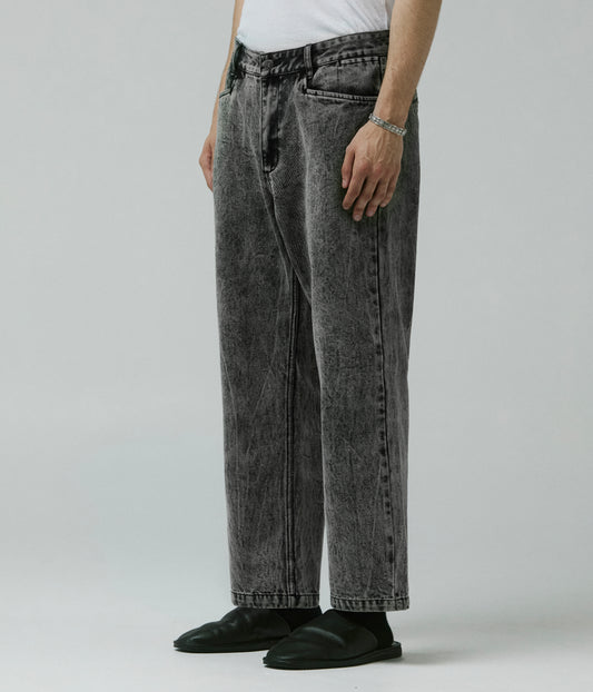 AG ACID DENIM PANT // BLACK