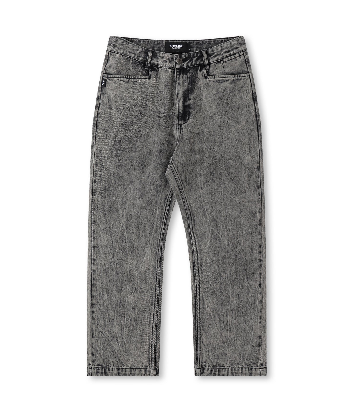 AG ACID DENIM PANT // BLACK