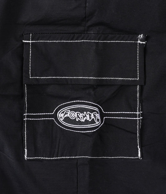 PRAYER FLATLINE CARGO PANT // BLACK