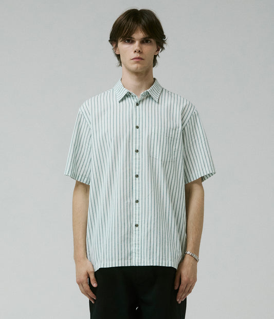 REYNOLDS STRIPE SS SHIRT // BONE
