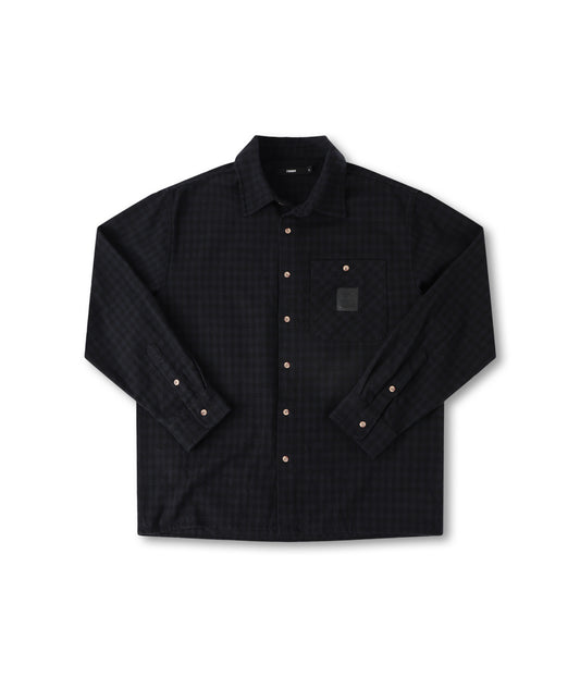 CRUX FLANNEL LS SHIRT // BLACK