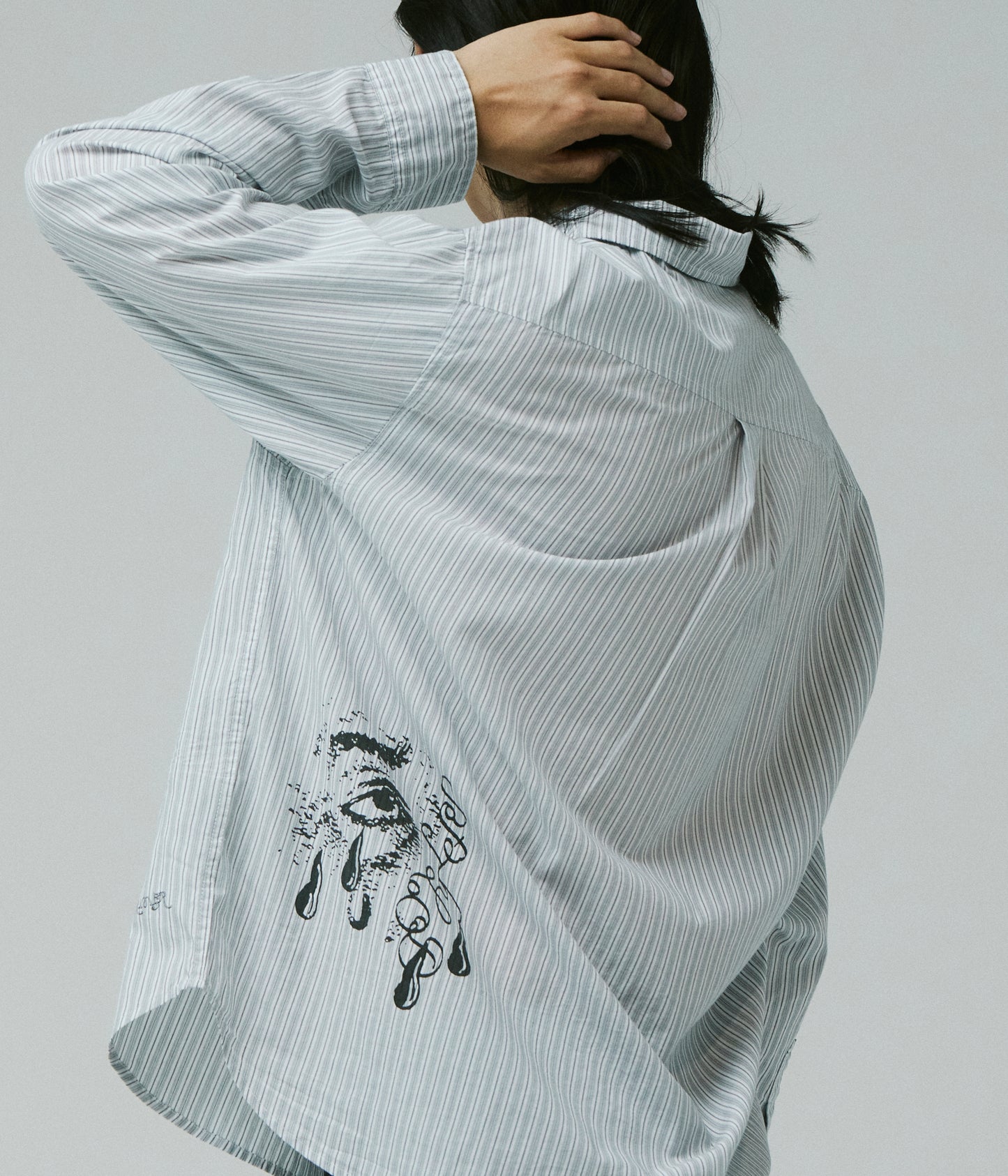 VIVIAN WEEPING LS SHIRT // WHITE