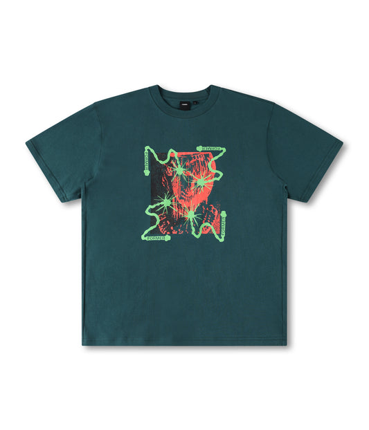 CHAINED T-SHIRT // PETROL