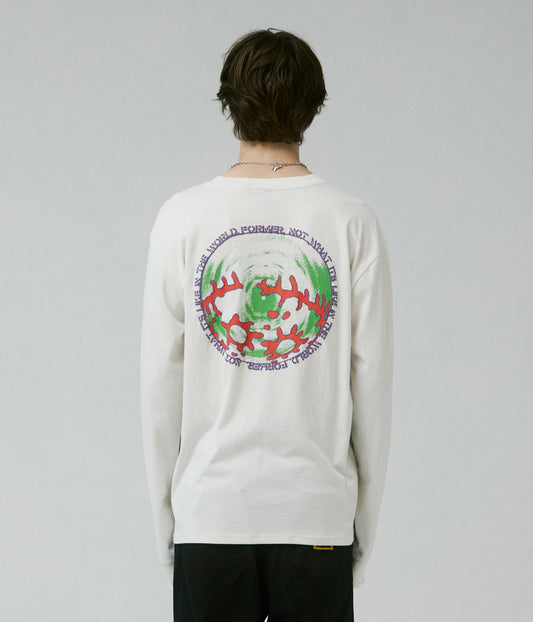 CHAINED LS T-SHIRT // BONE