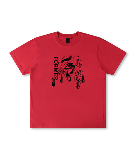 WEEPING ORGAN OF SIGHT T-SHIRT // WASHED RED