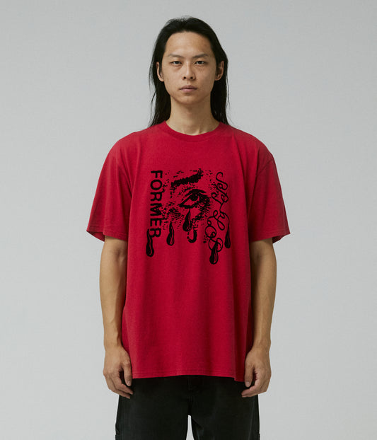 WEEPING ORGAN OF SIGHT T-SHIRT // WASHED RED