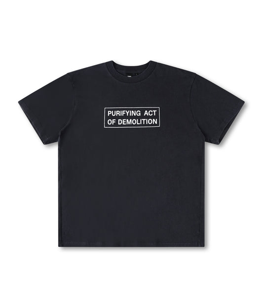 ACTION T-SHIRT // WASHED BLACK