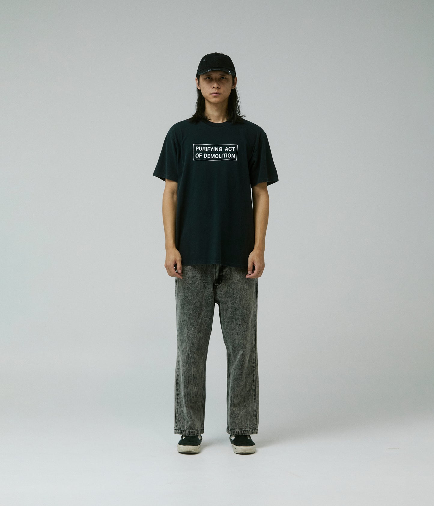 ACTION T-SHIRT // WASHED BLACK
