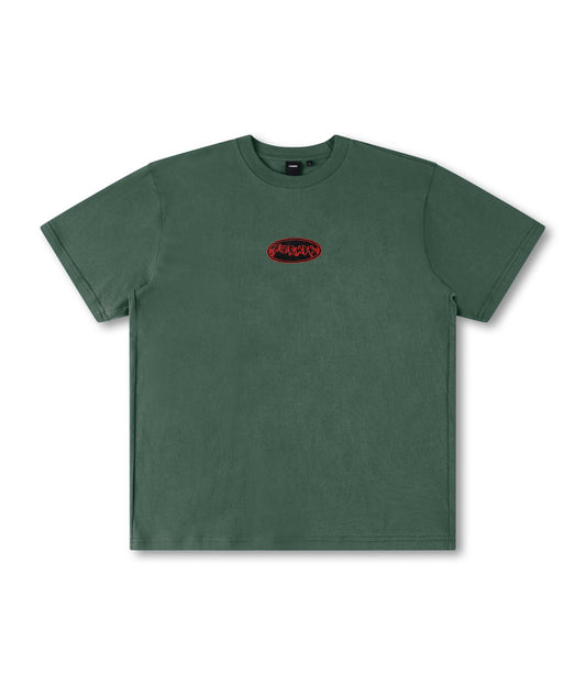 FLATLINE T-SHIRT // WASHED GREEN
