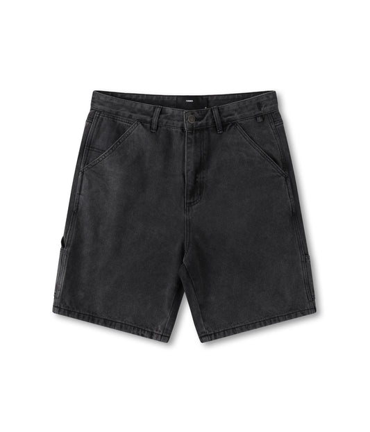 DISTEND VT DENIM CARPENTER SHORT // WASHD BLACK