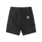 DISTEND VT DENIM CARPENTER SHORT // WASHD BLACK
