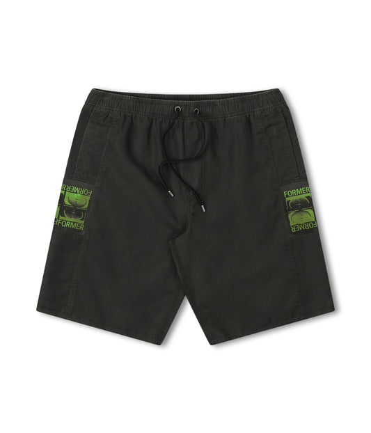 MANNERS 18' SWIM TRUNK  // BLACK/LIME