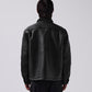 SHERPA LEATHER JACKET // BLACK