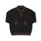 EXPANSION KNIT POLO // BROWN