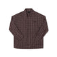 VIVIAN CHECK LS SHIRT // BROWN