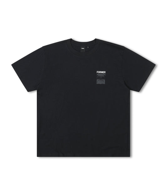 TWO-TONE CRUX T-SHIRT // BLACK