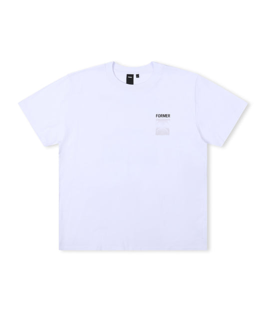 TWO-TONE CRUX T-SHIRT  // WHITE