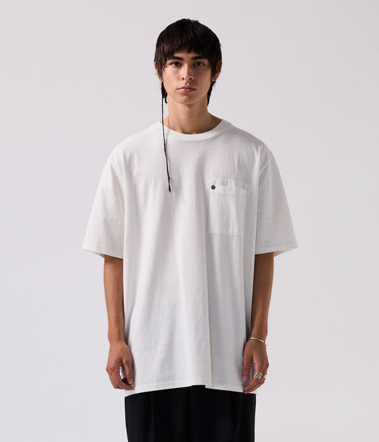 CA OVERSIZED POCKET T-SHIRT // WASHED BONE