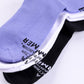 FRANCHISE 3-PACK SOCK // BLACK WHITE VIOLET