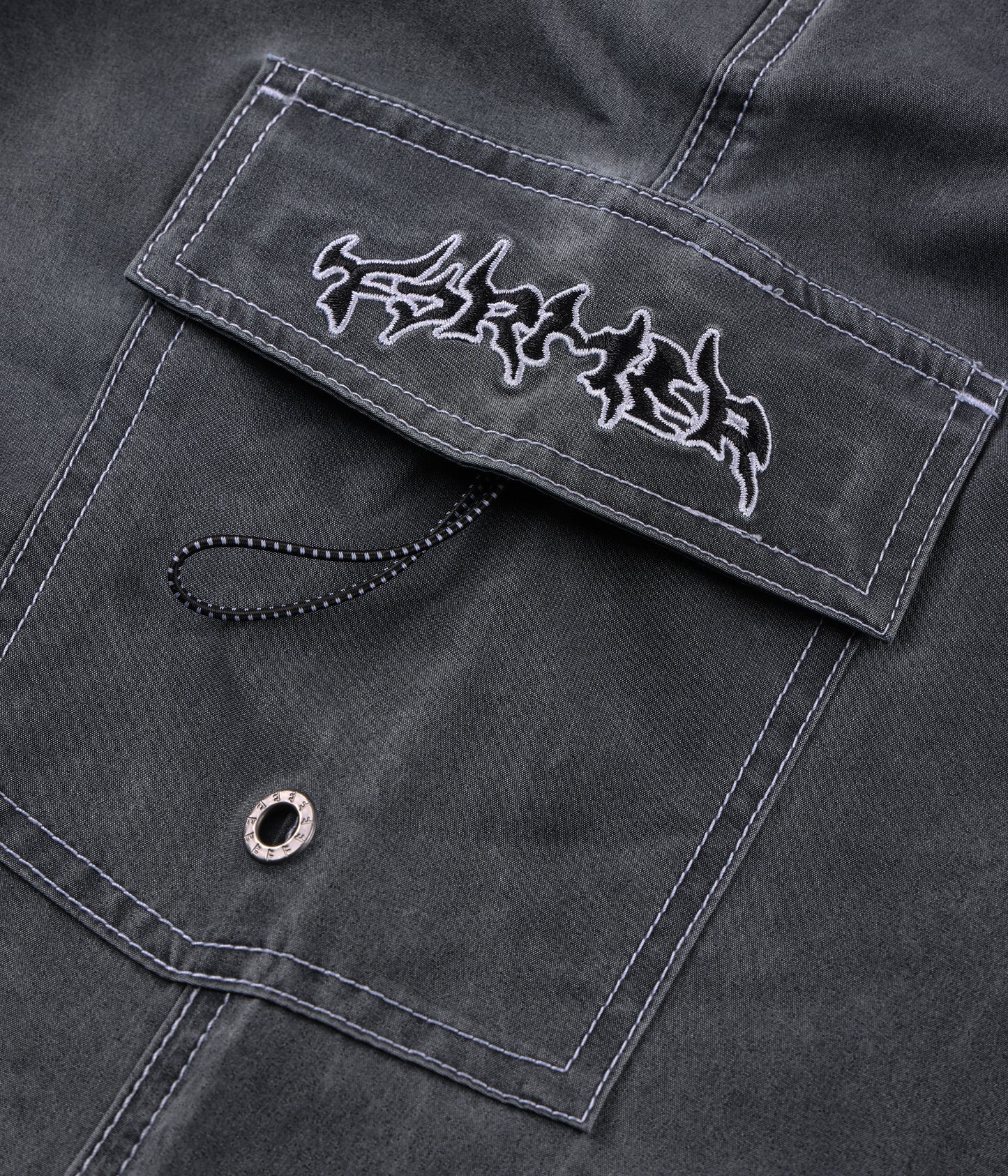 SWANS CARGO 21" SWIM TRUNK // BLACK EMBROID