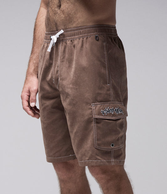 SWANS CARGO 21" SWIM TRUNK // CHOC